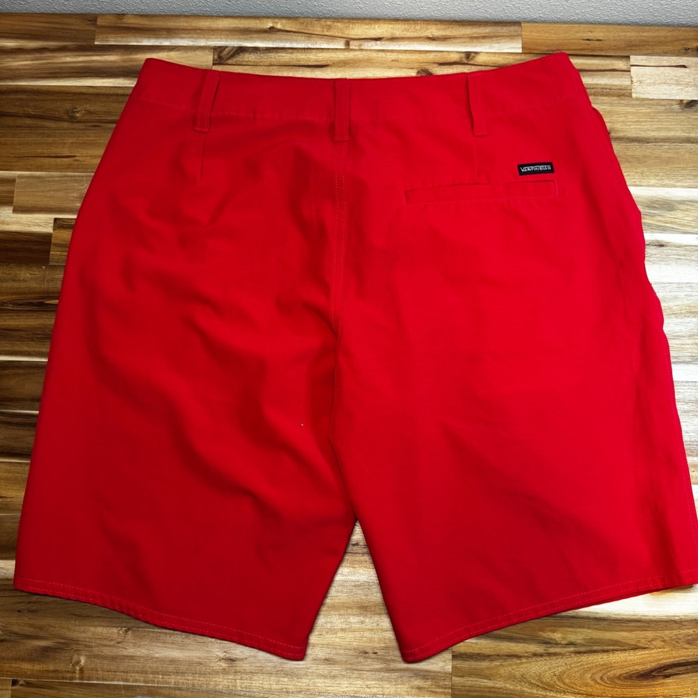 VANS Vanphibian Walk Swim Shorts 30 Red Hybrid Quick Dry Boardshorts - Picture 4 of 7